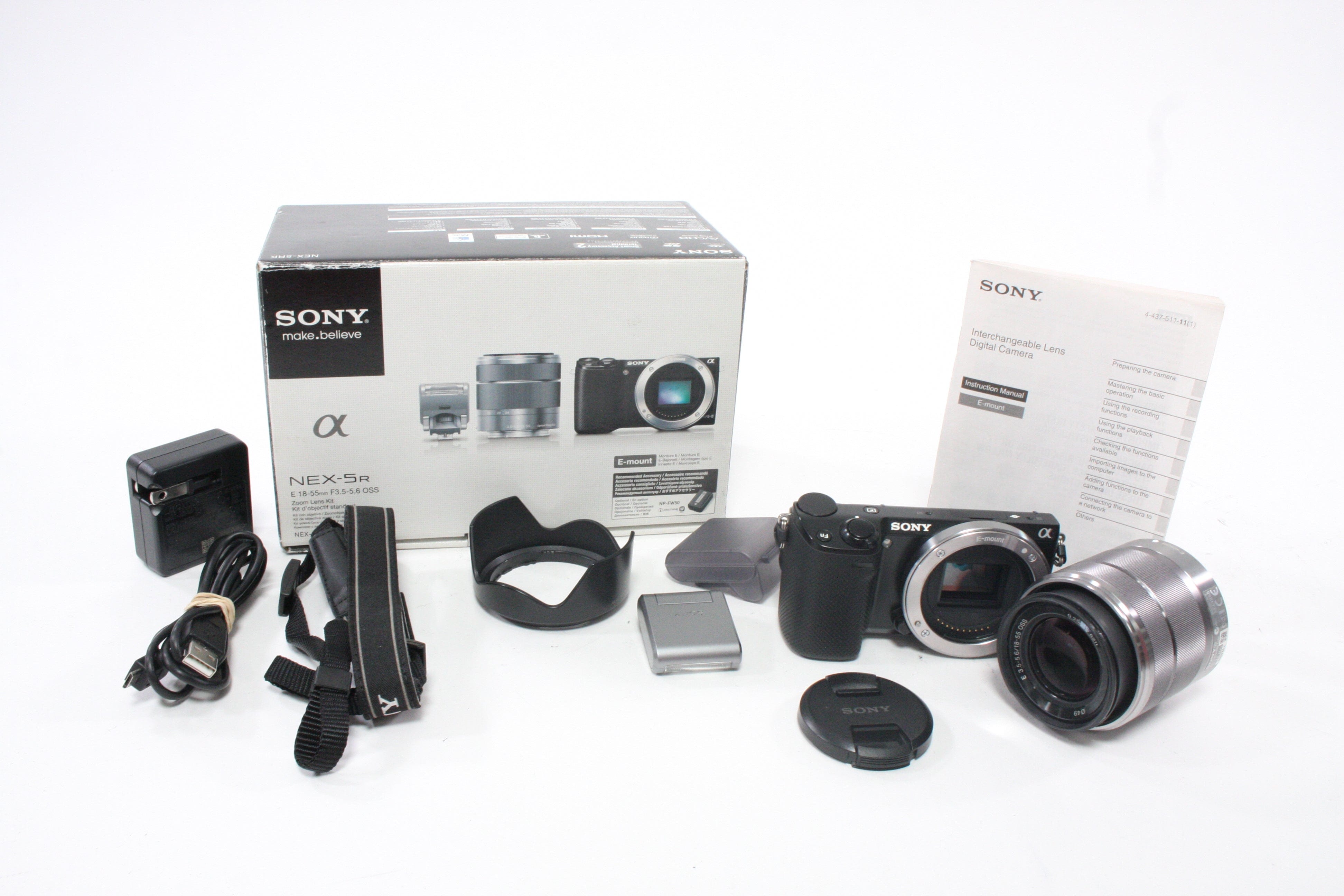 Sony NEX-5R Digital Mirrorless Camera with 18-55mm f/f/3.5-5.6 OSS Lens