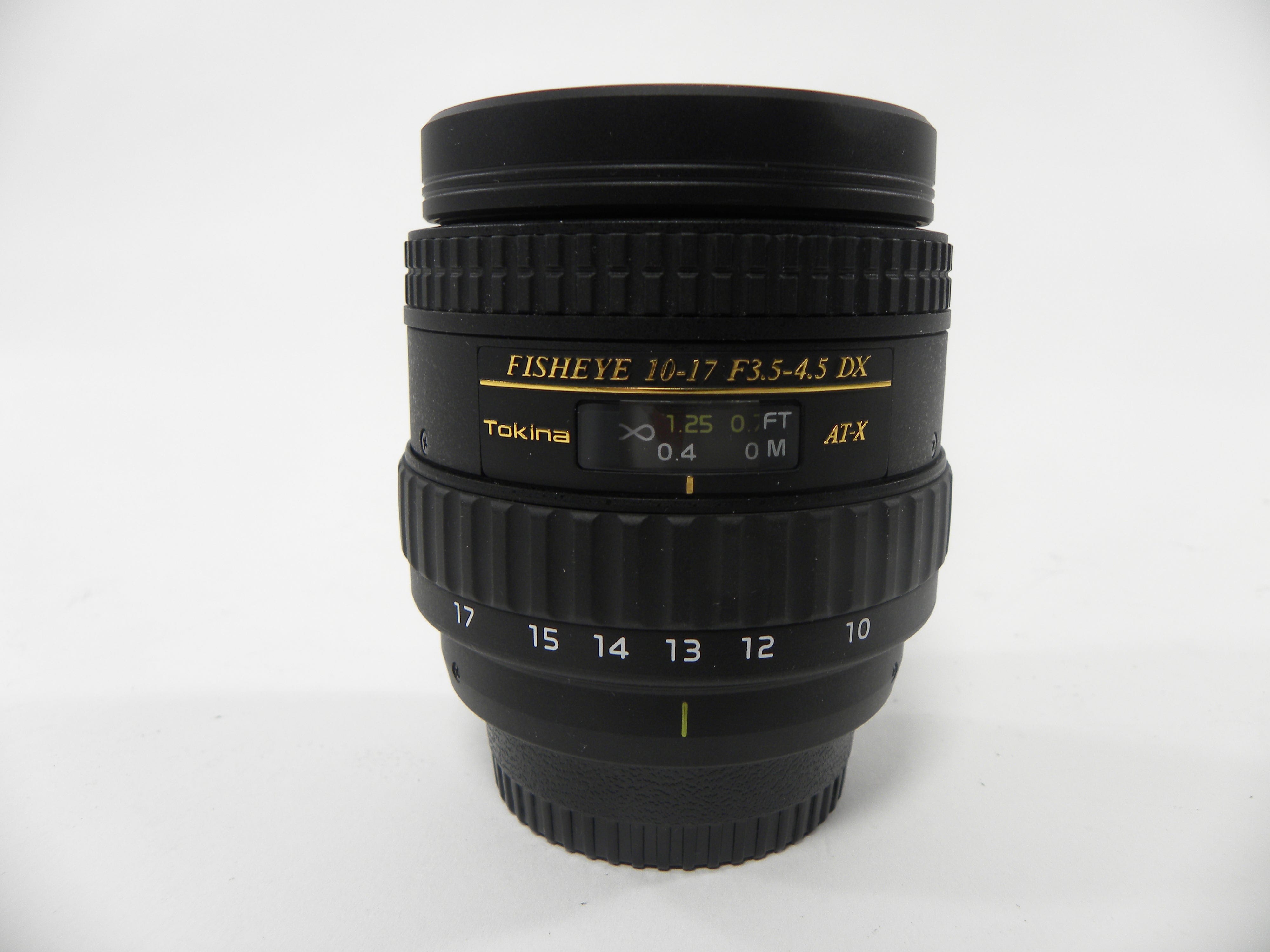 Tokina DX AT-X Fisheye 10-17mm f3.5-4.5 Nikon F Mount