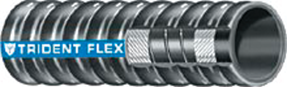 Trident 252-5004 Trident Flex Corrugated Hardwall Exhaust Hose, 5" x 12.5'