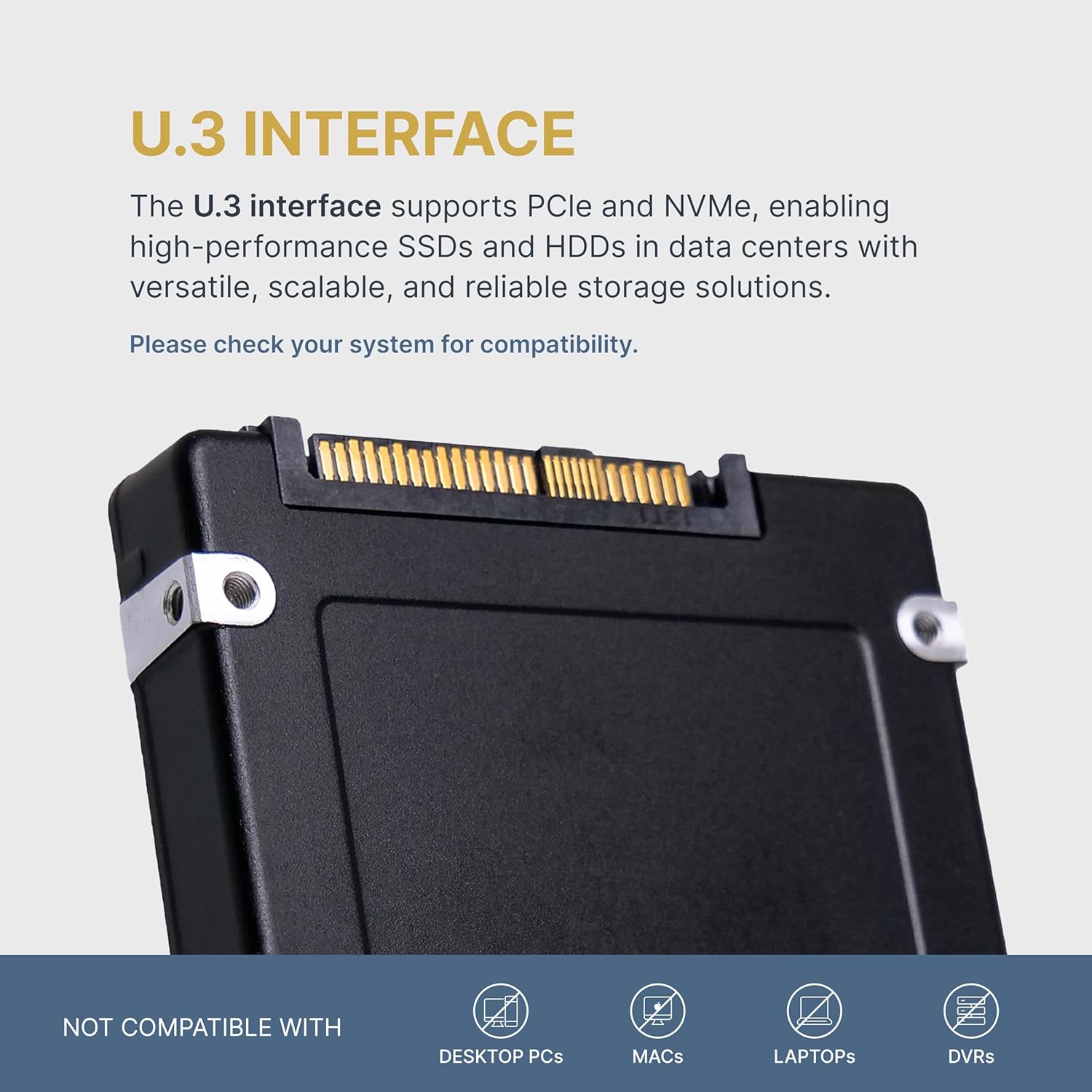 Dell G14 7FD1J 15.36TB 1 DWPD PCIe Gen 4.0 x4 8GB/s Read-Intensive 3D TLC U.3 NVMe 2.5in SSD