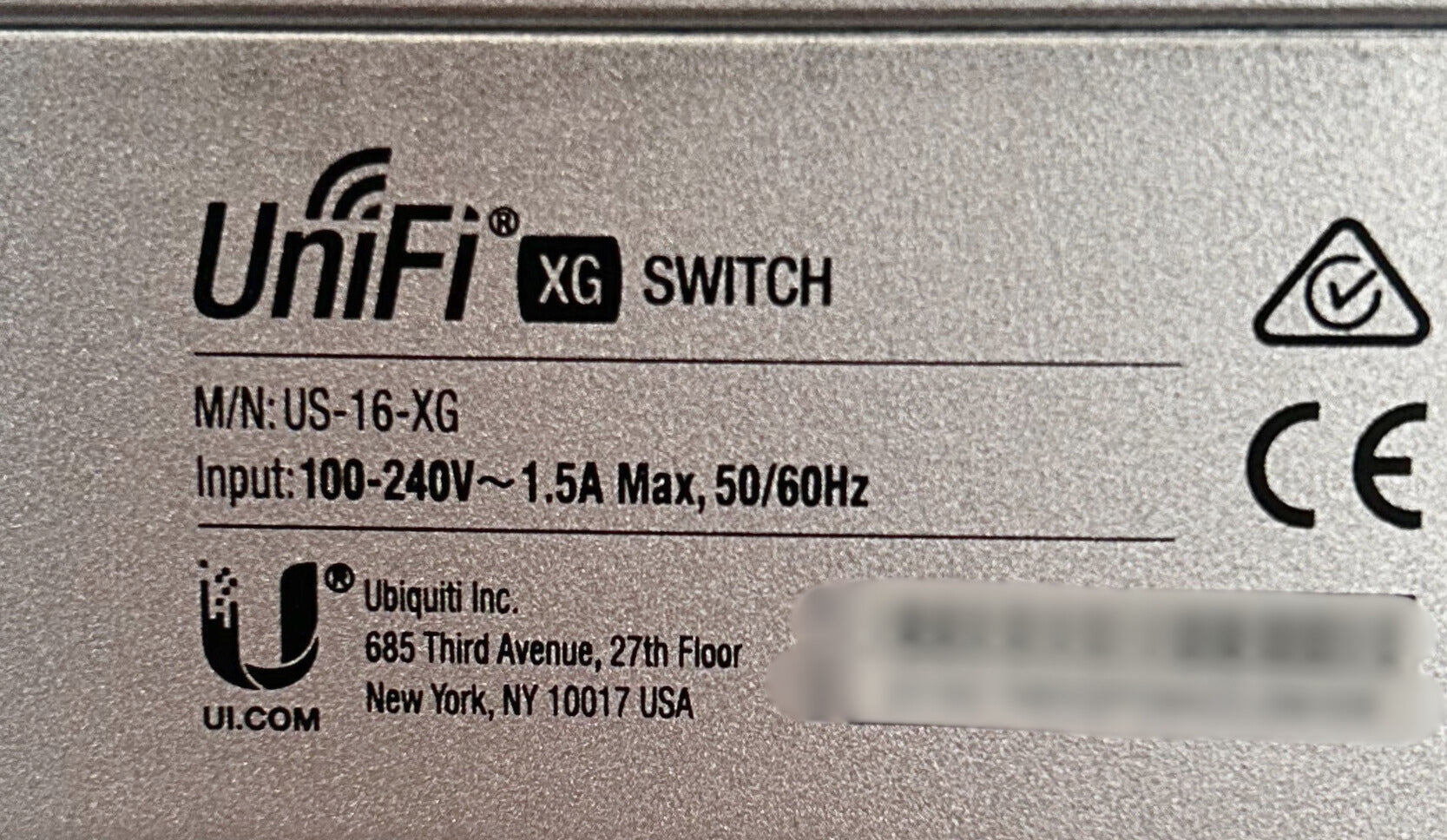 UBIQUITI US-16-XG Ubiquiti UniFi 16 Port Managed Ethernet Switch