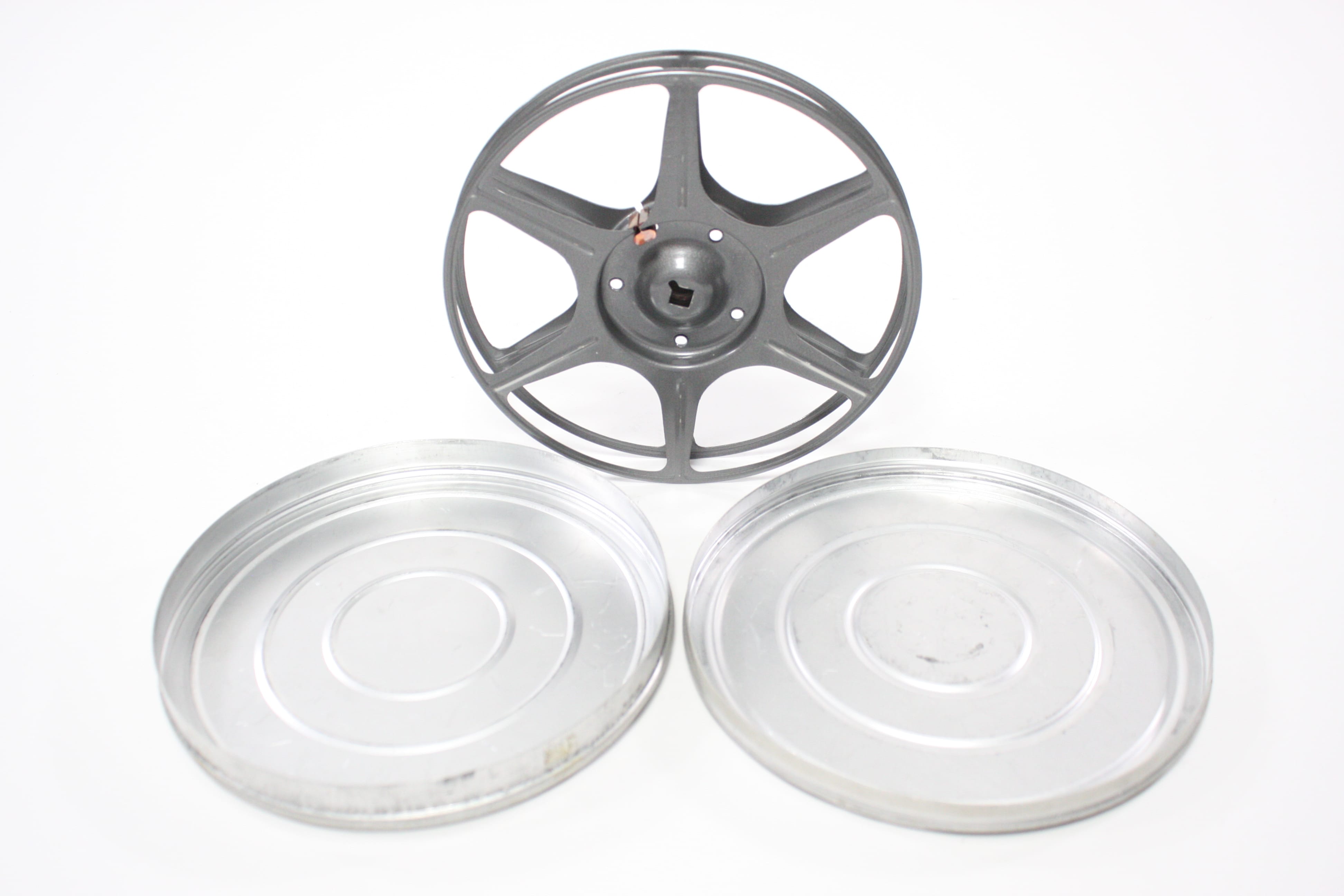 Vintage 16mm Film Canisters and Reels (Set of 5)