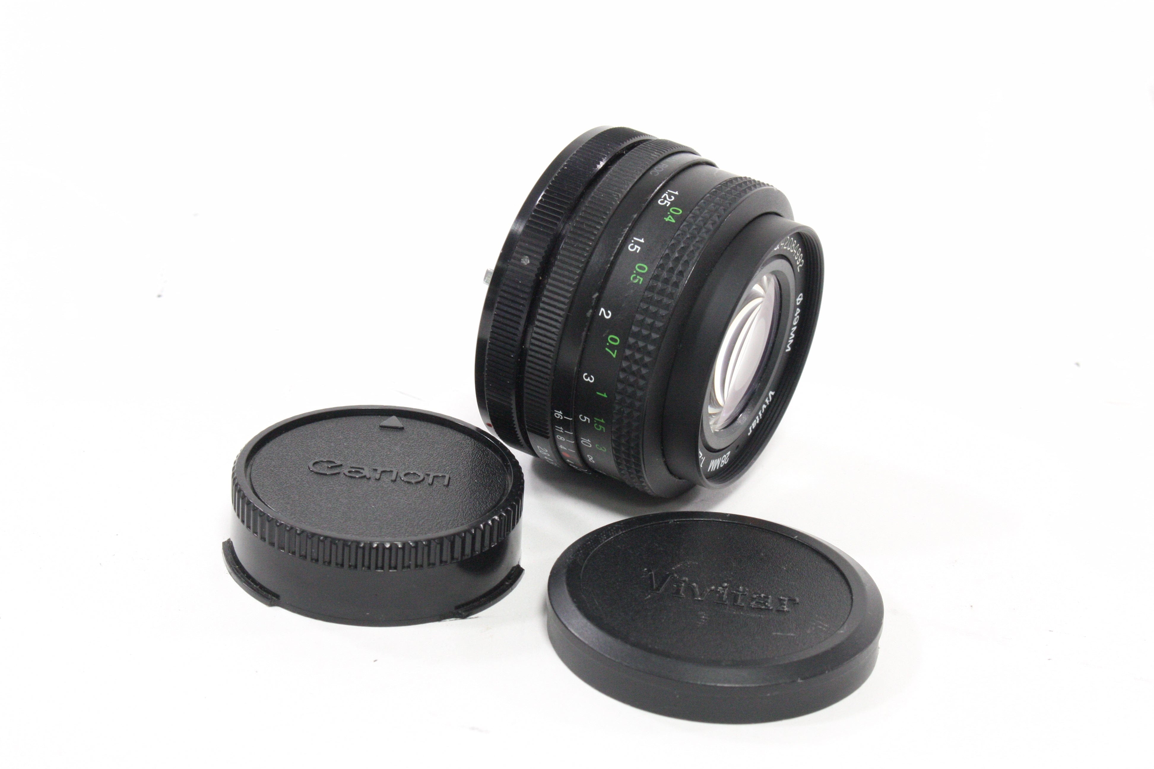 Vivitar 28mm f/28 MC Lens for Canon FD Mount