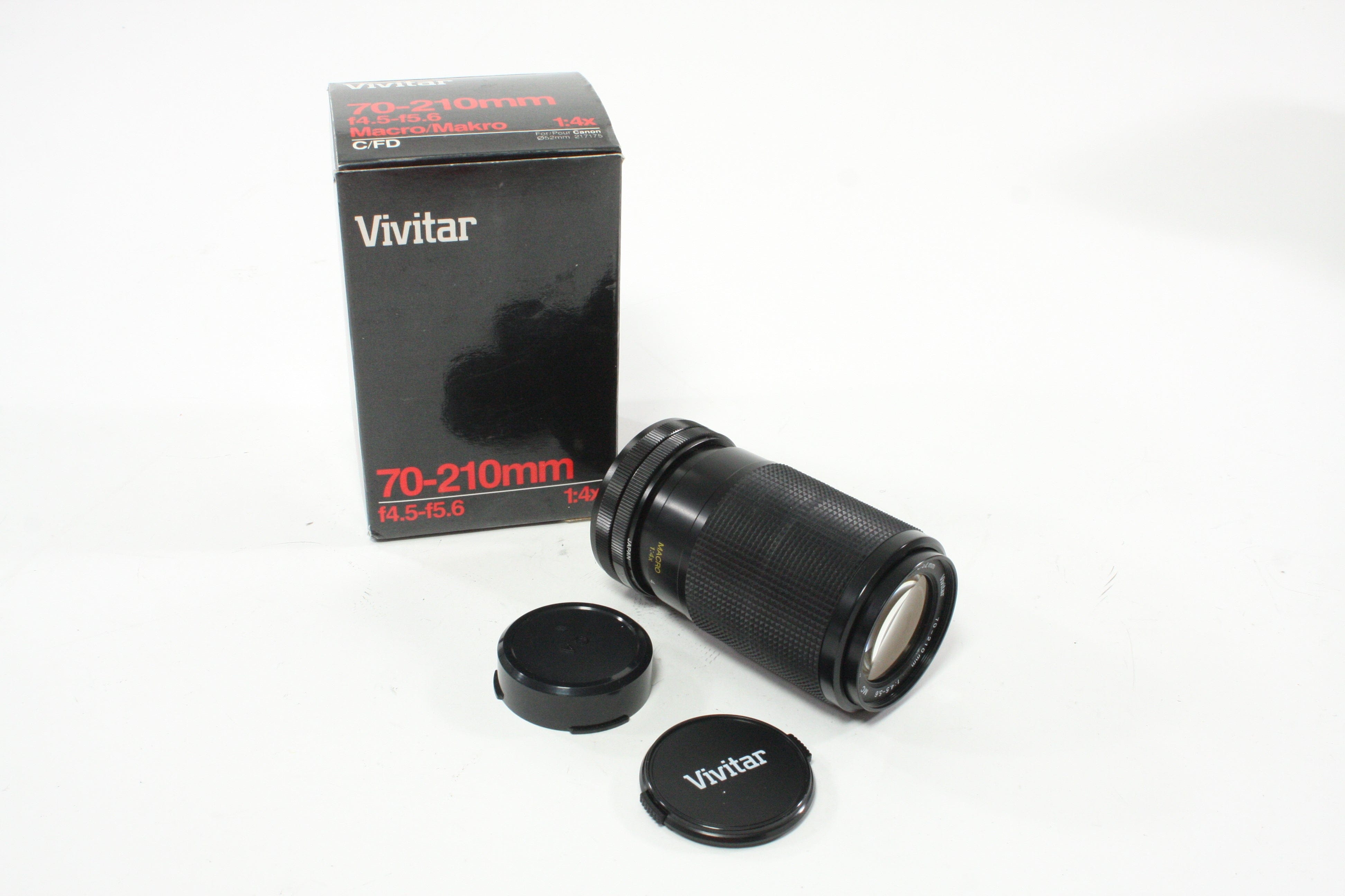 Vivitar 70-210mm f/4.5-5.6 MC Macro Lens for Canon FD Mount