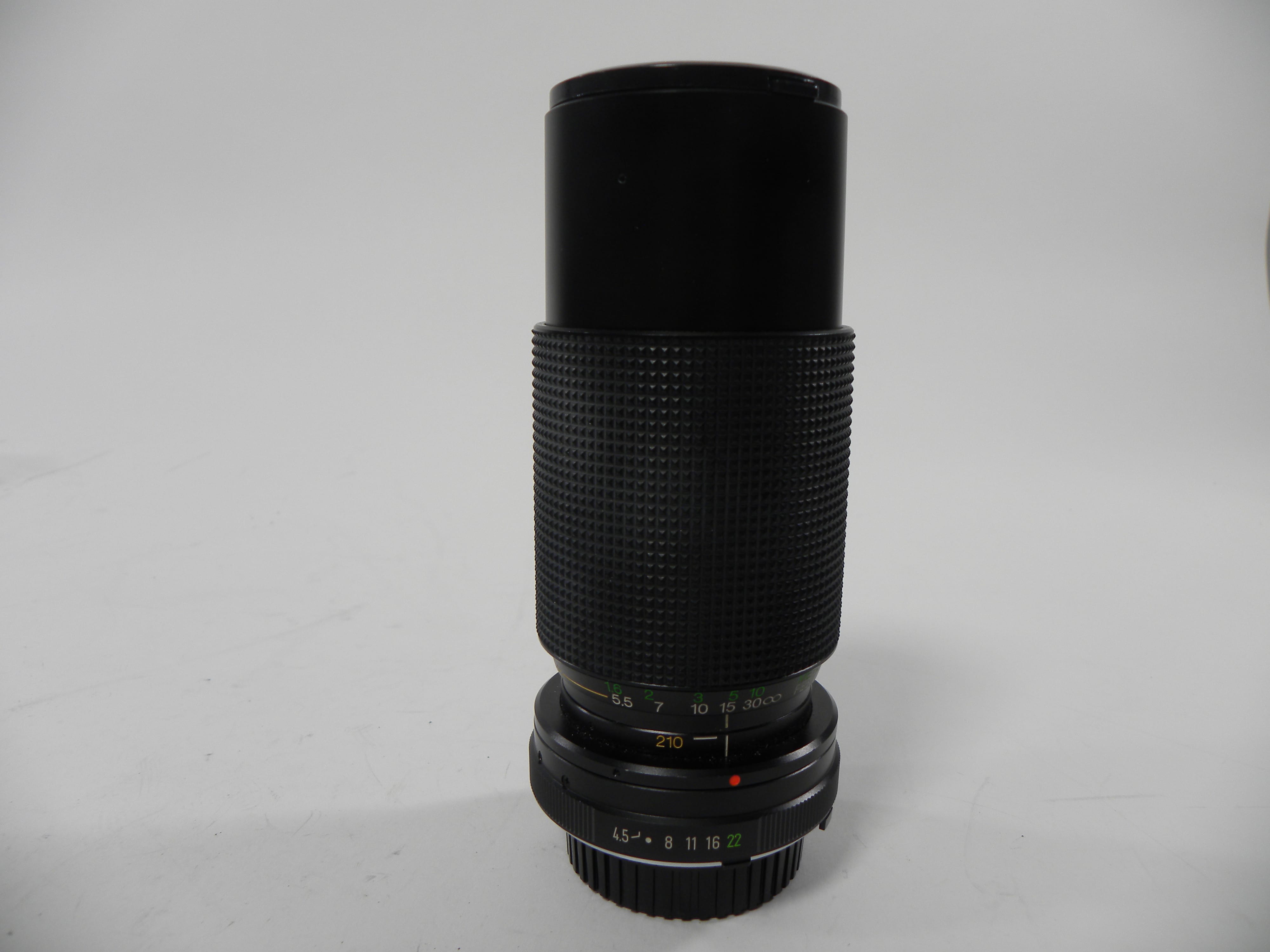 Vivitar 70-210mm f/4.5 MC Macro Minolta MD Mount Lens