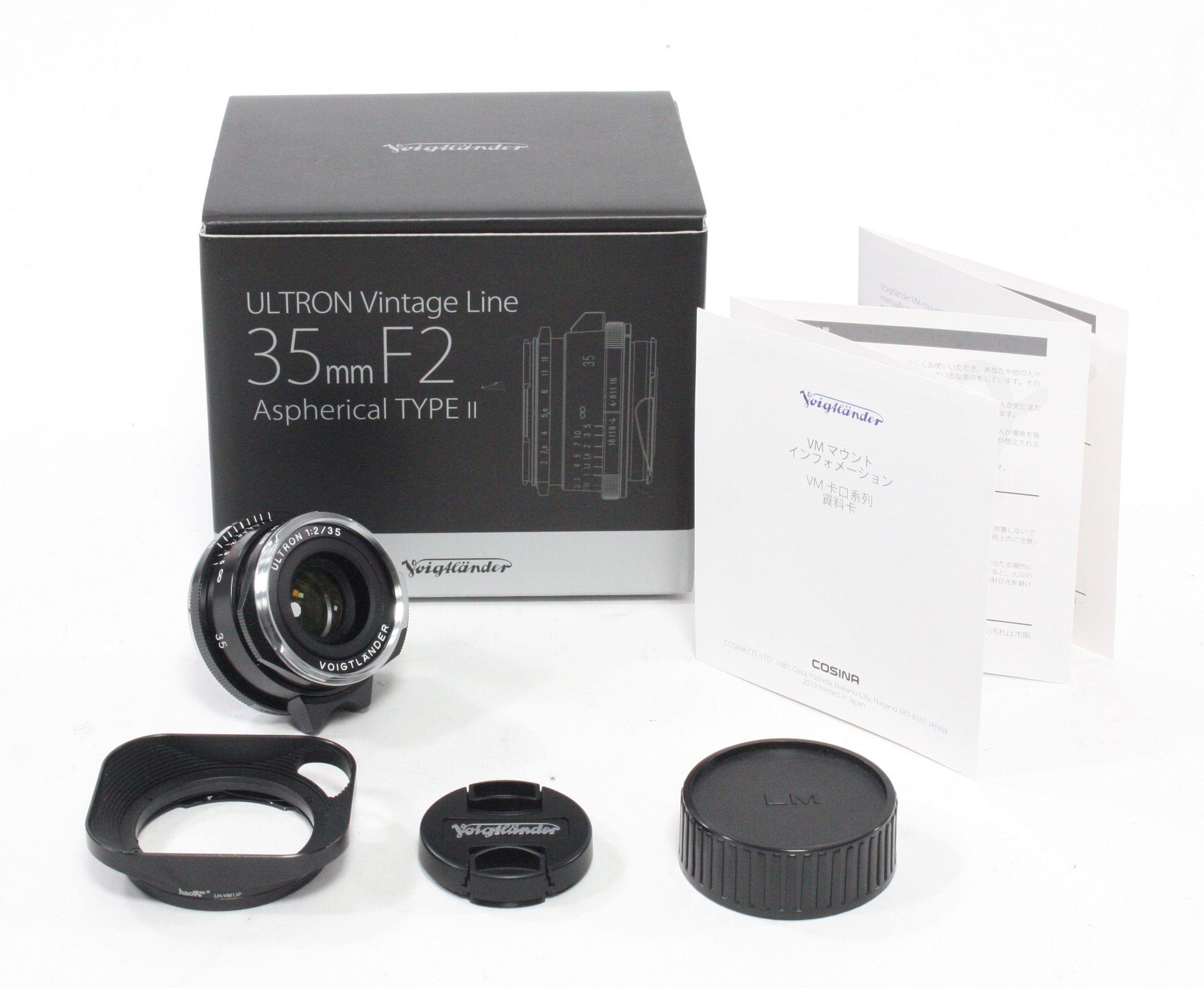 Voightlander 35mm f/2 II Ultra Lens for Leica M Mount