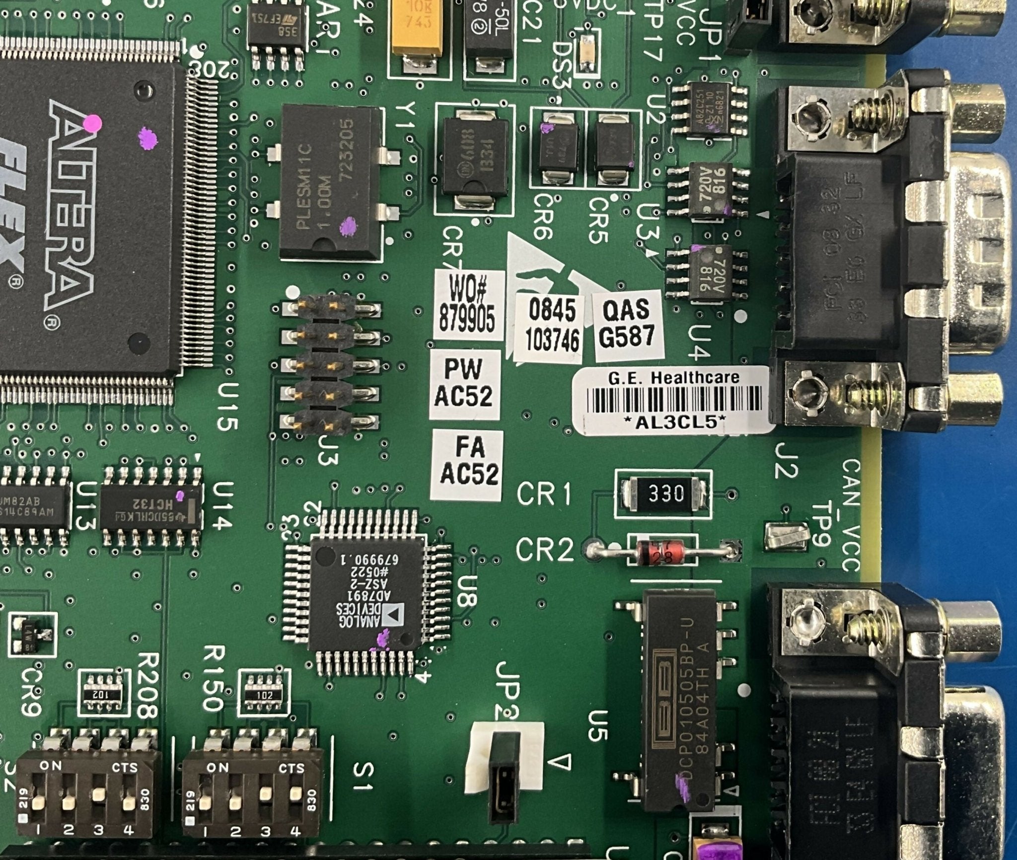 WALL STAND LIGHTNING TABLE I/O BOARD (5128333/2290188-2) GE