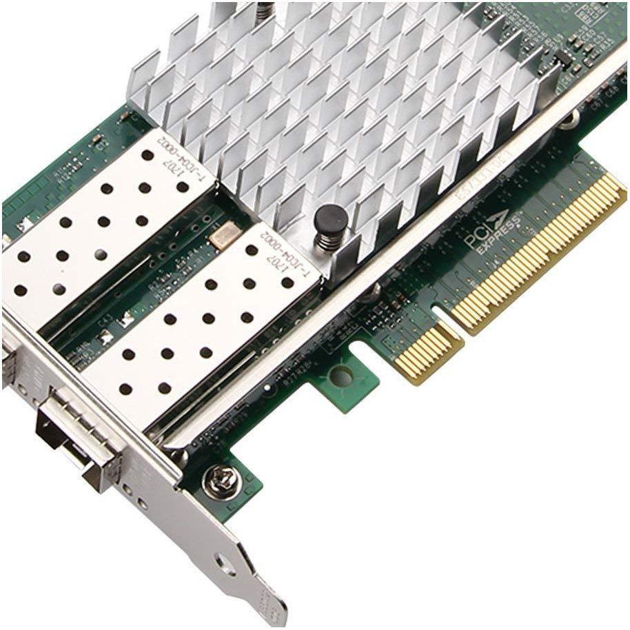 10Gtek for Intel E10G42BTDA 82599ES Chip 10GbE Ethernet Converged Network Adapter X520-DA2/X520-SR2, PCI-E X8 Dual SFP+ Port - AloinfoUSA