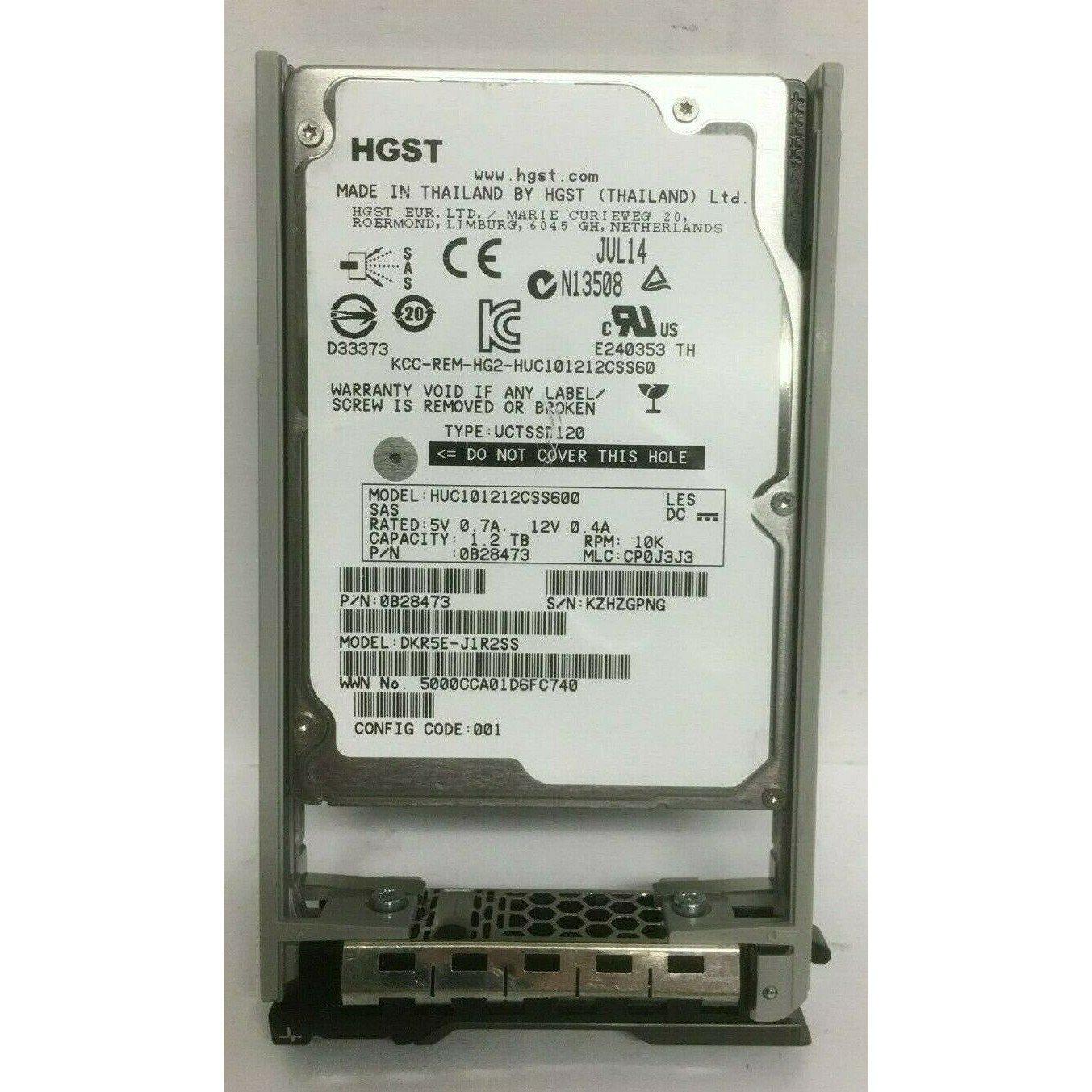 1.2TB 10K SAS 2.5" SAS 12G HARD DRIVE Fits DELL SERVER R630 R710 R720 - AloinfoUSA
