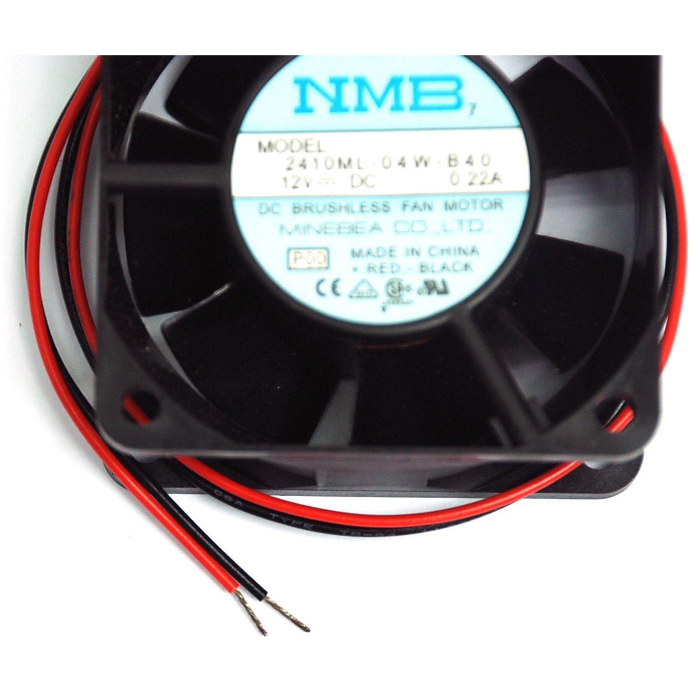 1pc NMB DC Fan 2410ML-04W-B40 6x6x2.5cm 12V 0.22A 4550rpm 19.4cfm 31dBA Cooler - AloinfoUSA