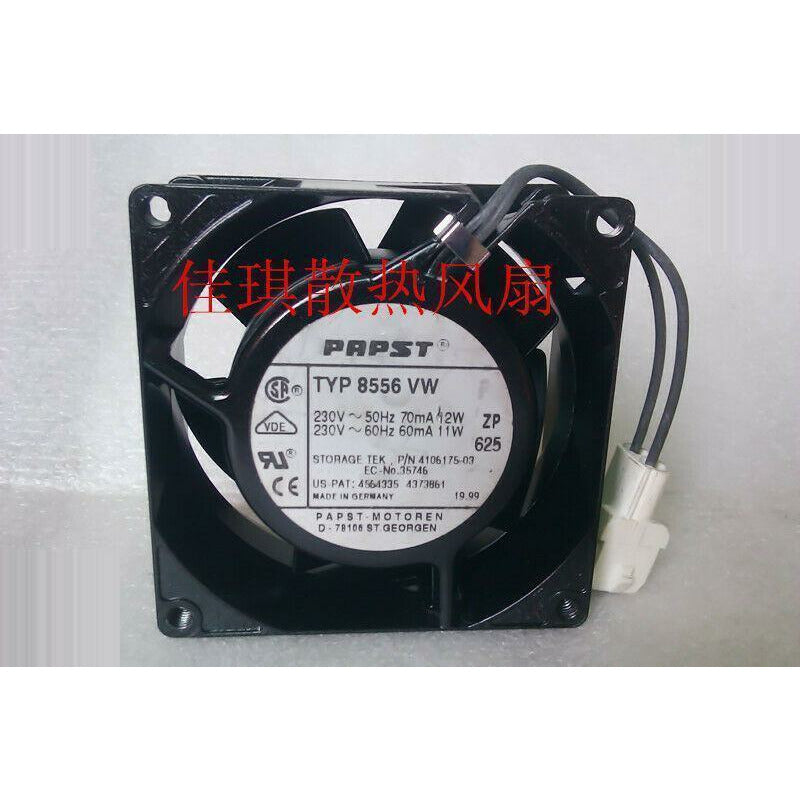 1pcs EBMPAPST TYP 8556 VW 8CM 8038 220V 11W / 12W AC fan - AloinfoUSA