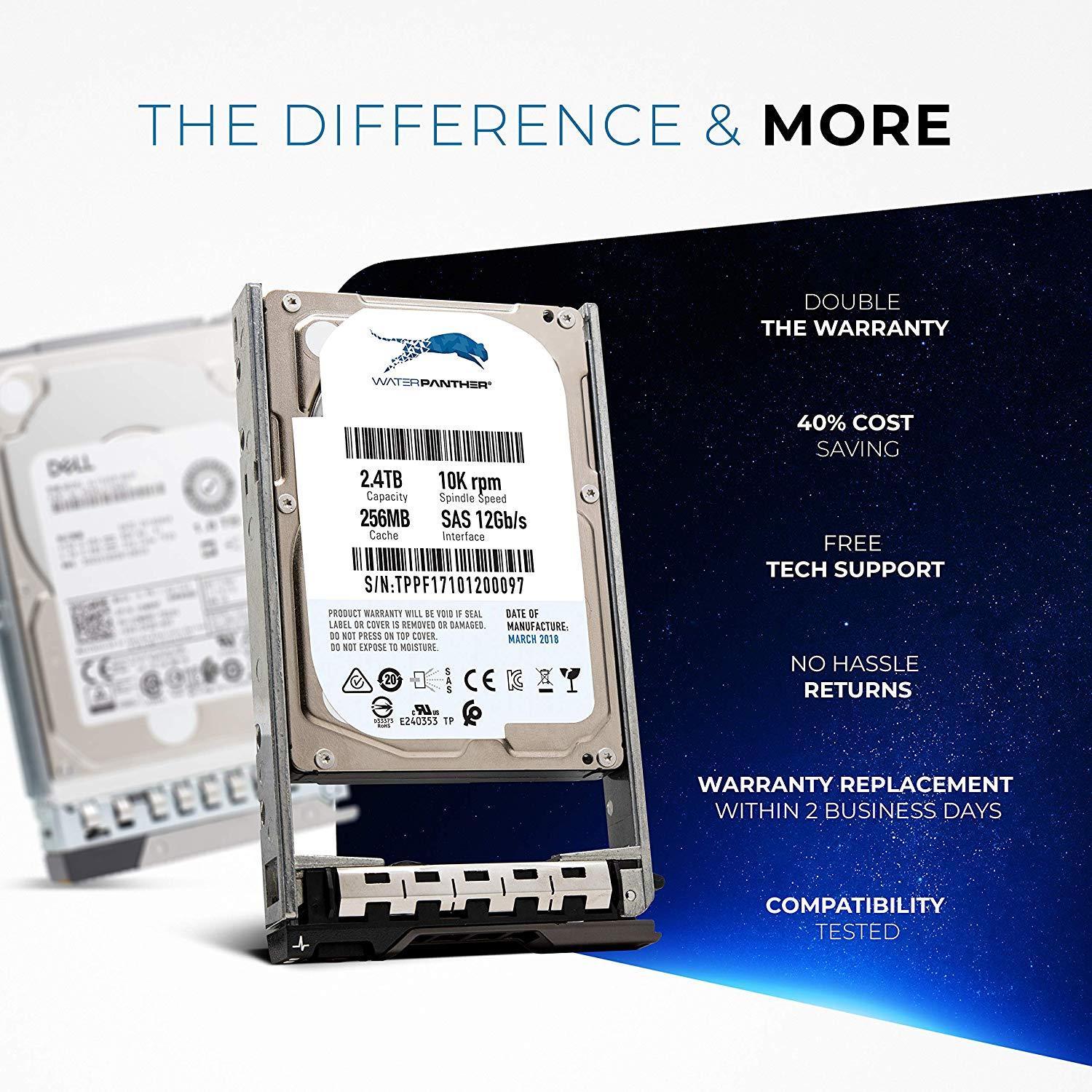 2.4TB 10K SAS 12G 2.5" 256MB Cache HDD for Dell PowerEdge Servers | Enterprise Hard Drive in G13 Tray | Compatible with PE Rack Tower Blades 400-AUQX 400-AVBX W9MNK 0W9MNK - AloinfoUSA