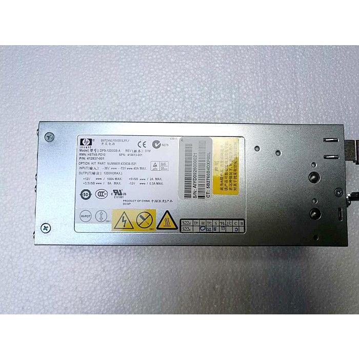 419613-001 433634-B21 412837-001 FOR HP 1200W 12V 48VDC POWER SUPPLY DL380 G5 - AloinfoUSA