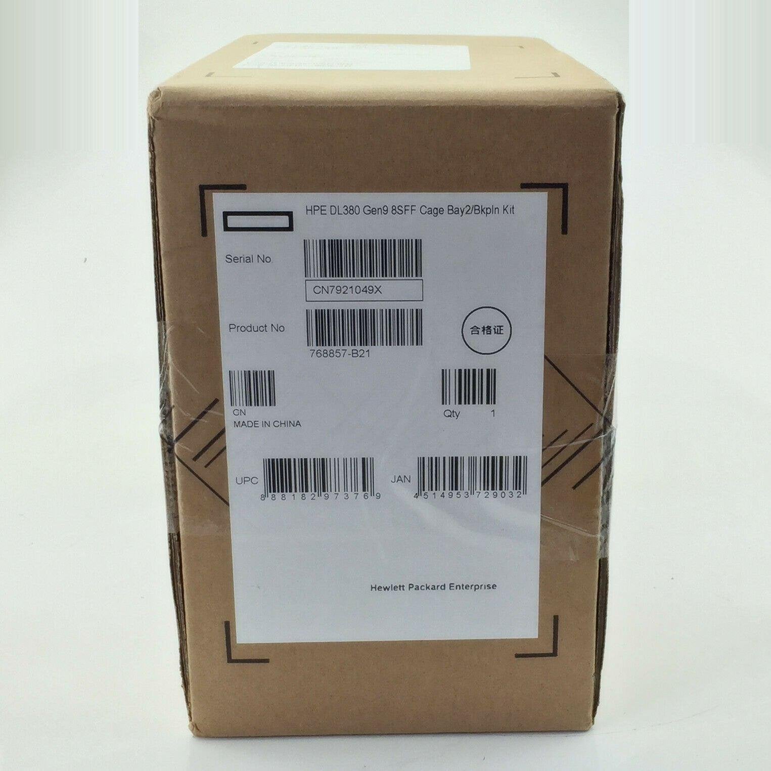 768857-B21 HPE DL380 Gen9 Additional 8SFF Bay2 Cage/Backplane Kit US Stock 888182973769 - AloinfoUSA