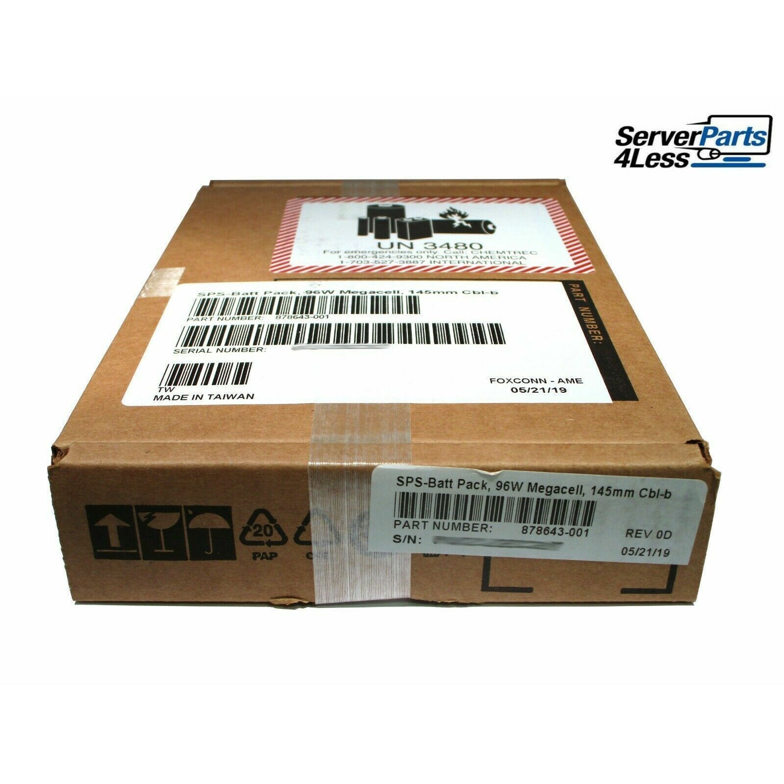 878643-001 HPE 96W Smart Storage Battery Module 875241-B21 871264-001 Bateria - AloinfoUSA