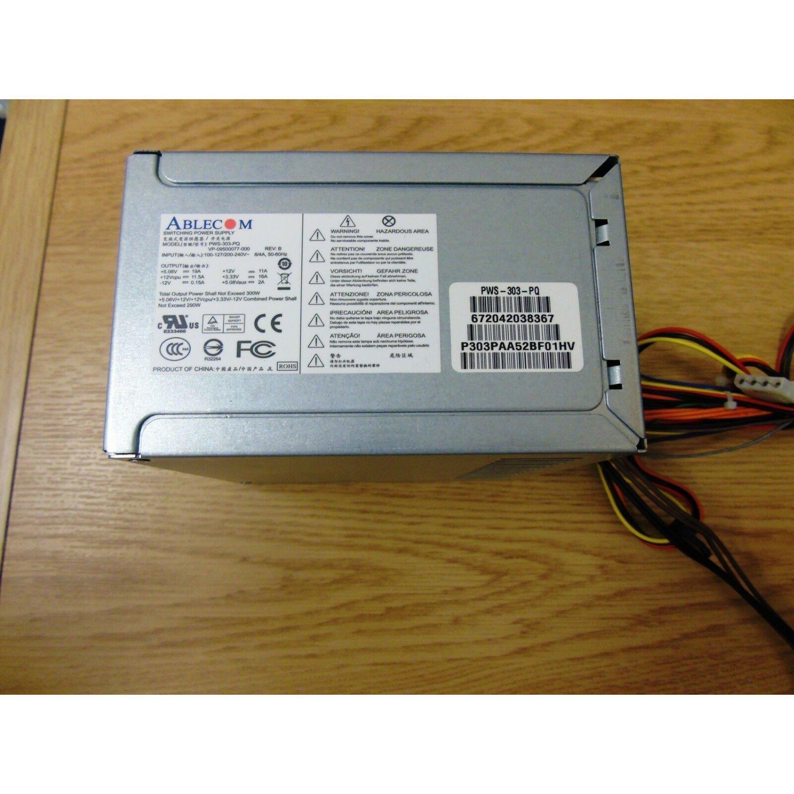 Ablecom PWS-303-PQ 300W ATX Desktop 24-Pin Power Supply Fuente - AloinfoUSA