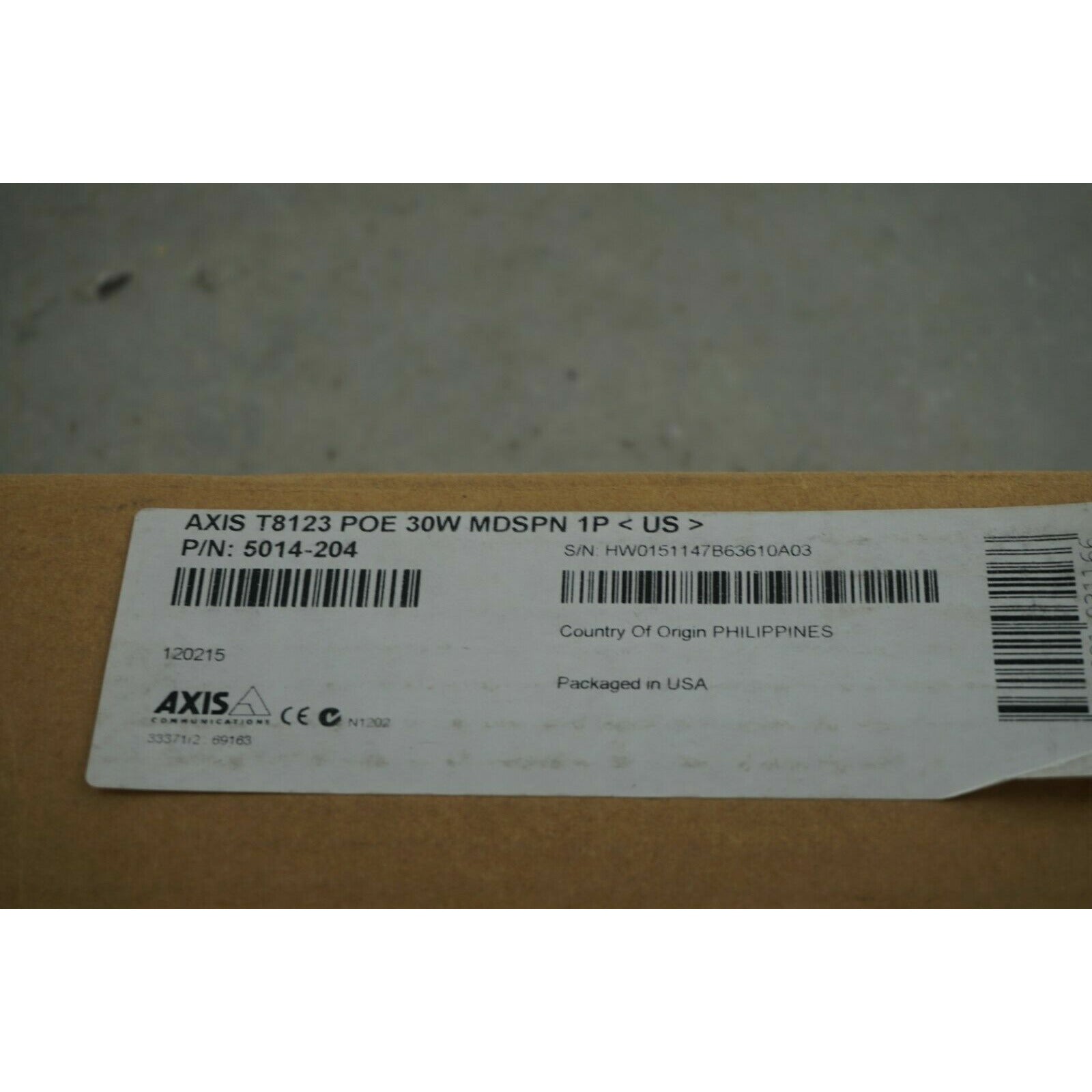 Axis T8123 30W midspan for Q60xx indoor PTZ Network IP Security Camara - AloinfoUSA