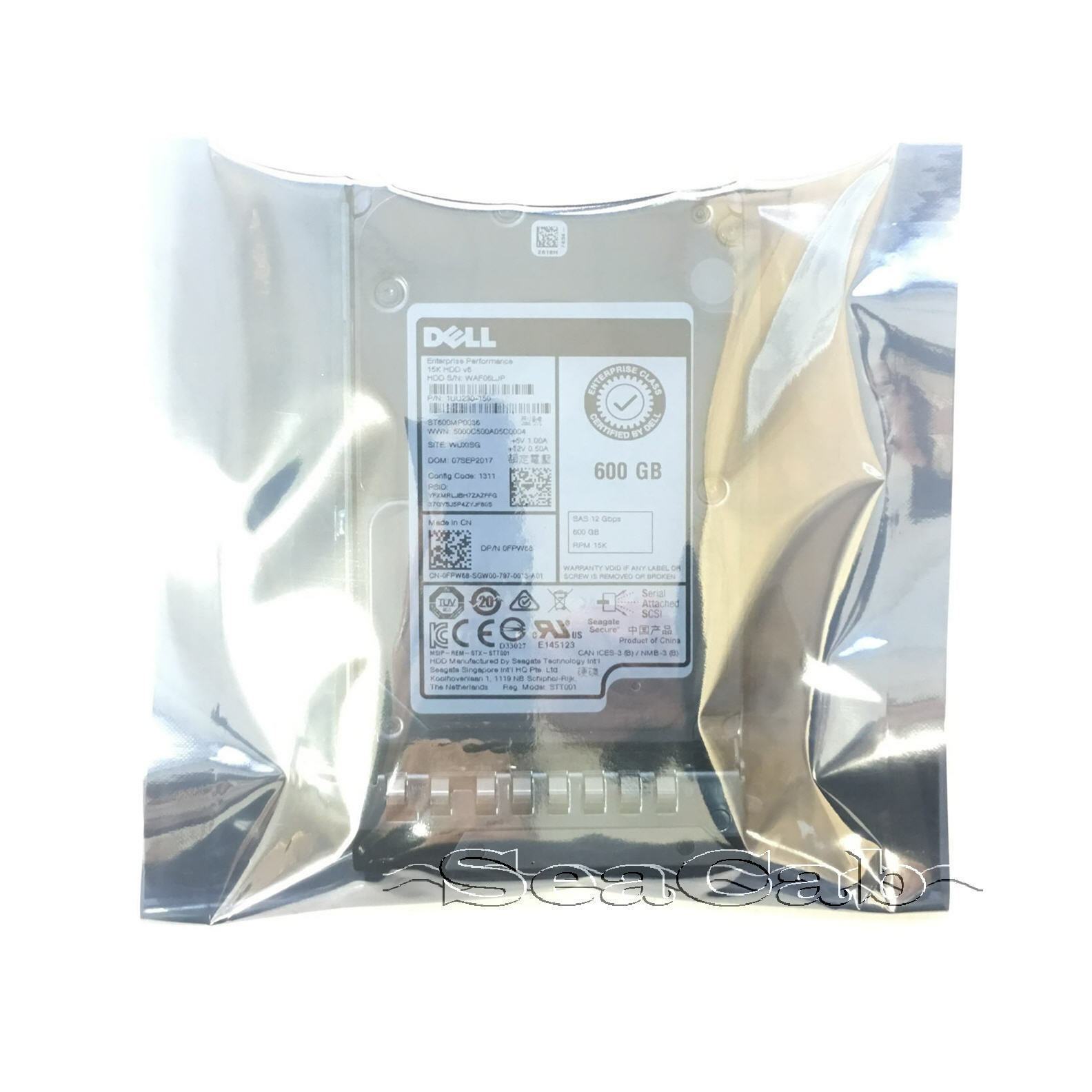Dell 600GB 15K 2.5 12Gbps SAS Hard Drive 14th Gen PE R440 R540 R6415 R7415 R7425 - AloinfoUSA
