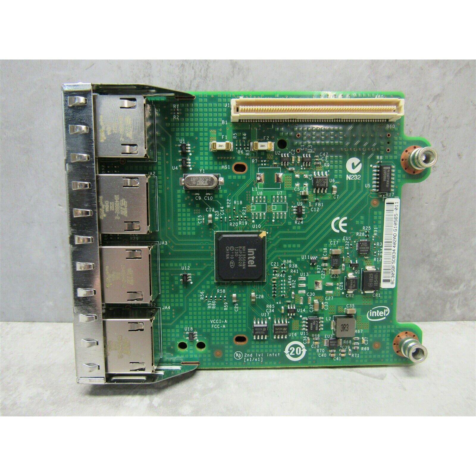 Dell R620 R720 R820 Intel I350-T4 1GBE Quad Port Network Daughter Card R1XFC 0R1XFC - AloinfoUSA