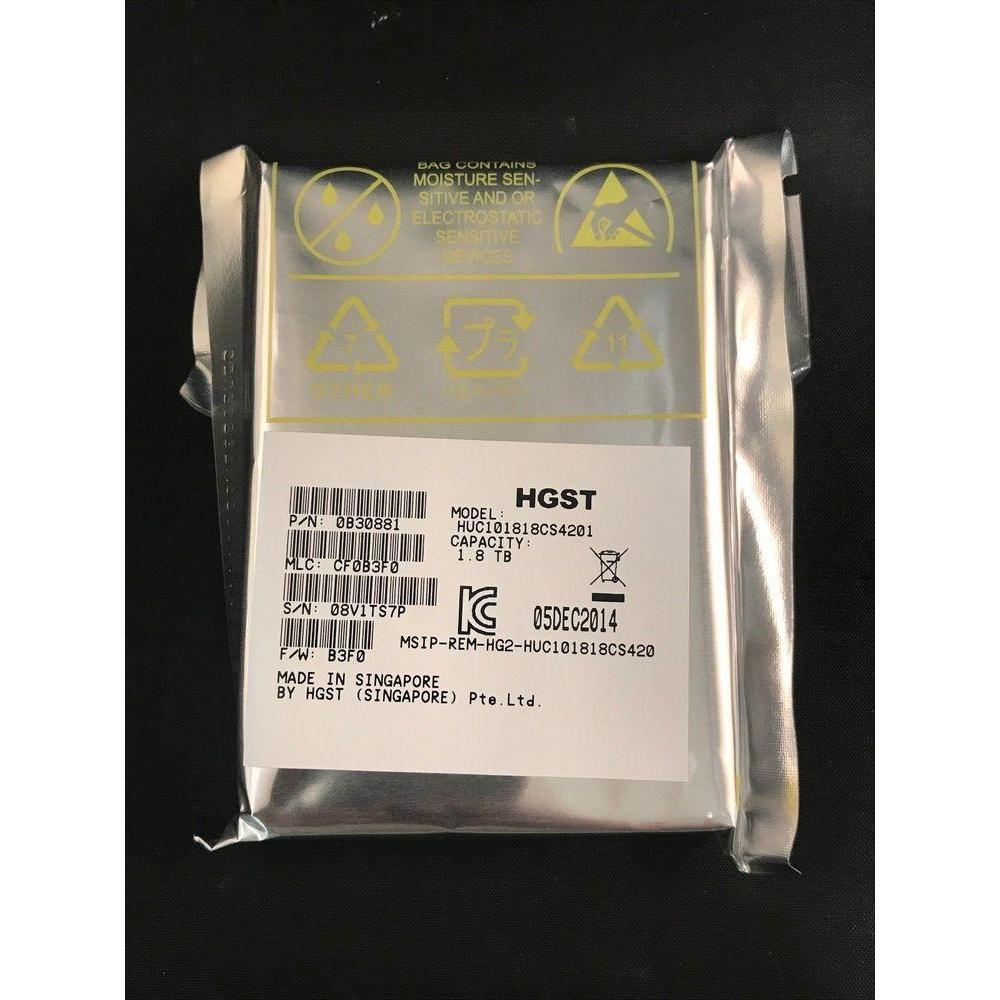 HGST 1.8TB HUC101818CS4201 2.5“SAS 12Gb/s 512e, 4Kn 10K Hard Drive - AloinfoUSA