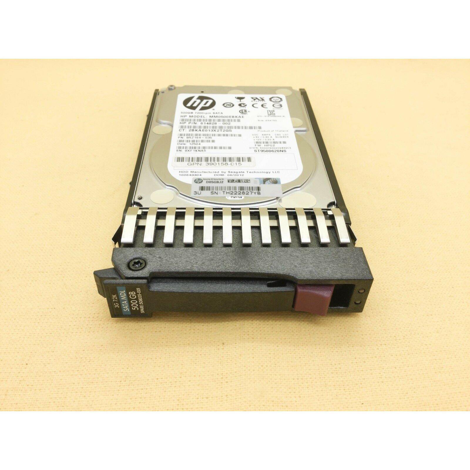 HP 507750-B21 500GB 7.2K 2.5" MDL SATA HDD Hard Drive 508035-001 - AloinfoUSA