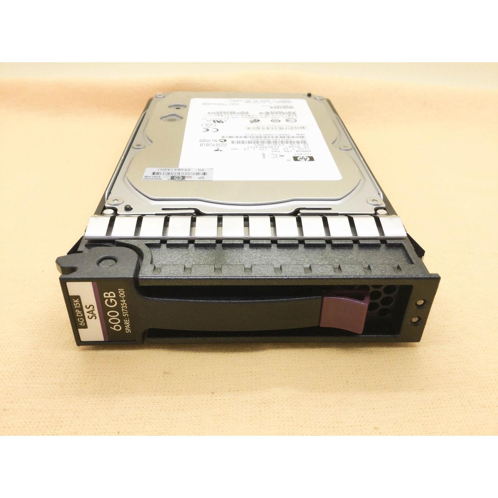 HP 516828-B21 600GB 15K 6G DP RPM SAS 3.5 Hard Drive HDD 517354-001 884420695721 - AloinfoUSA