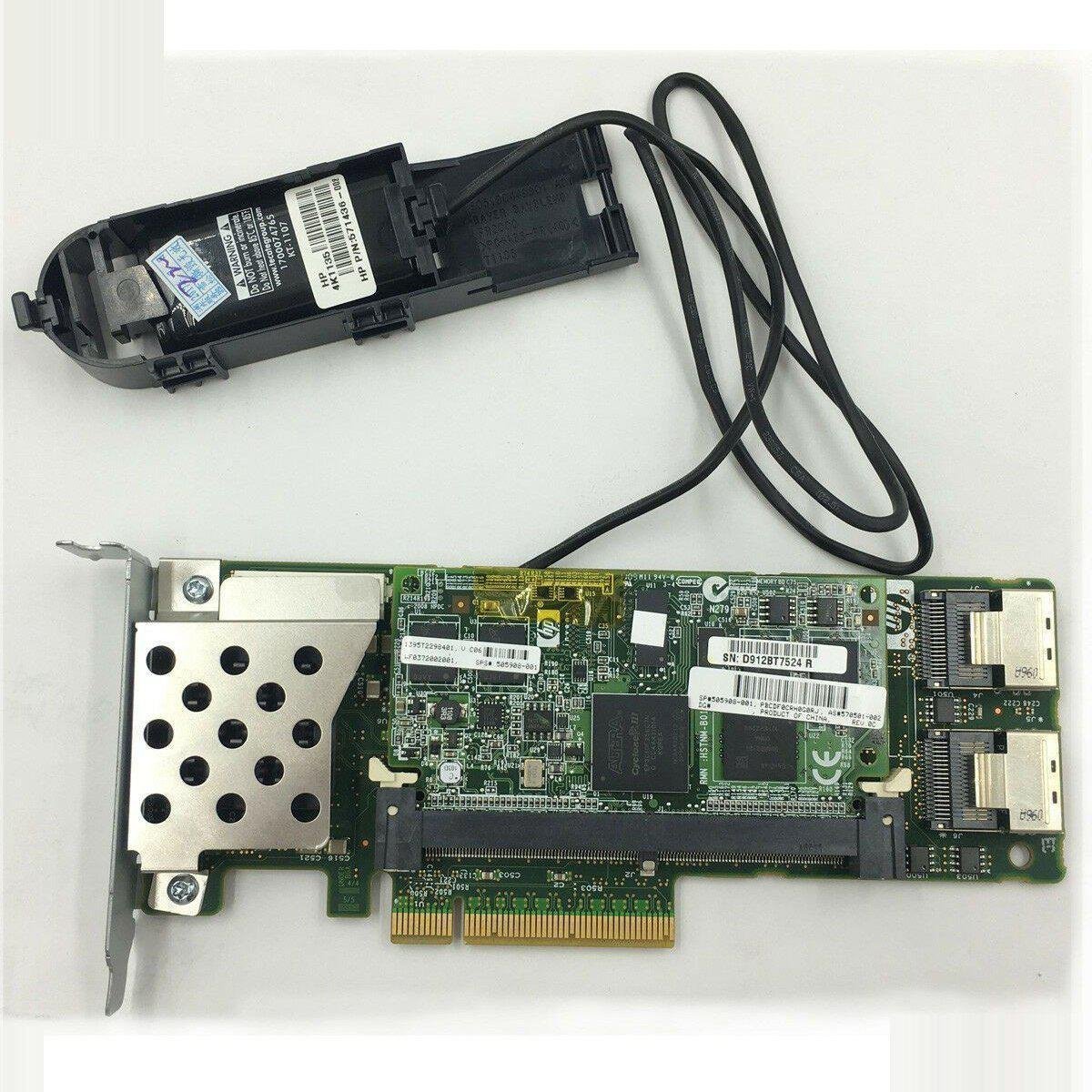 HP 572532-B21 Smart Array P410 512 MB FBWC controller raid + 571436-002 Battery 884962119556 - AloinfoUSA