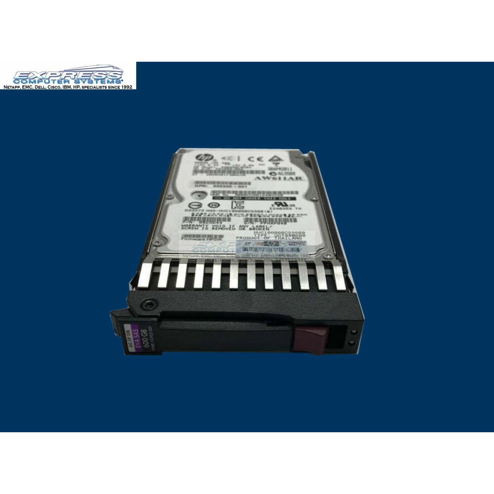 HP 600GB 6G 10K 2.5" SAS 613922-001 AW611A AW611B 597609-003 635335-001 - AloinfoUSA