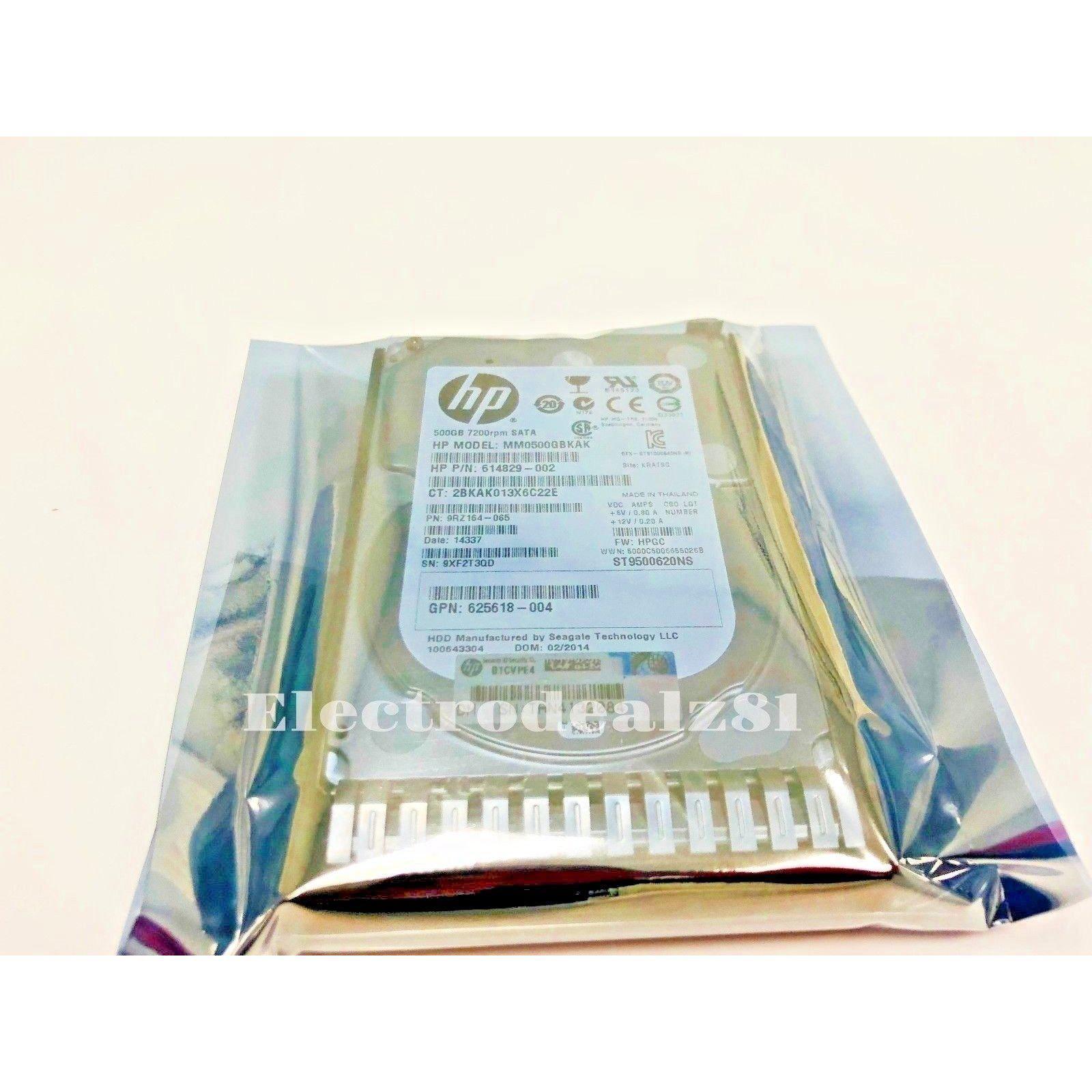 HP 655708-B21 500GB SATA MDL 6G 7.2k 2.5'' SC HD 614829-002 656107-001 886111651054 - AloinfoUSA