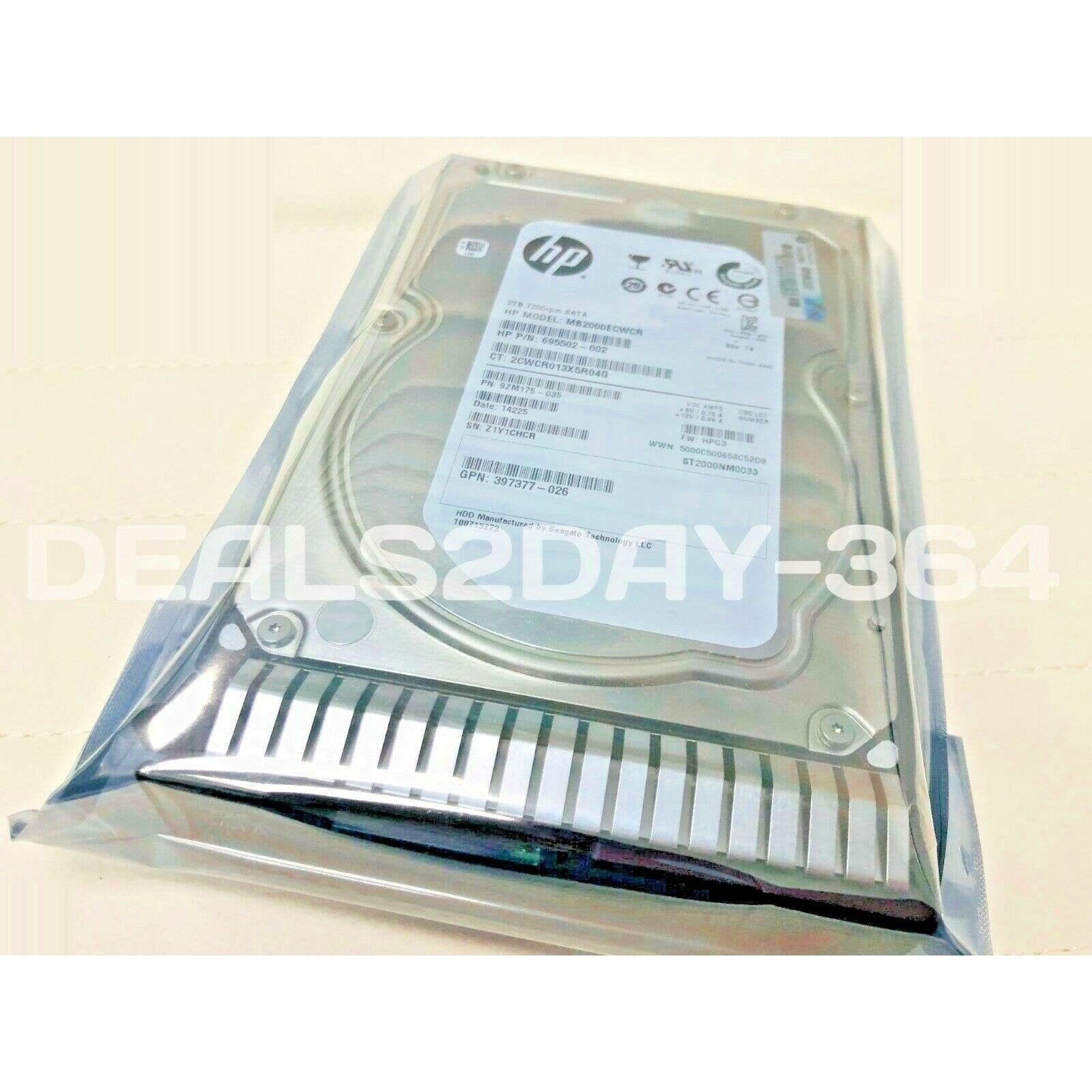 HP 658079-B21 658102-001 2TB 6G 7.2K SATA LFF 3.5 PROLIANT G8/9 HDD-FoxTI