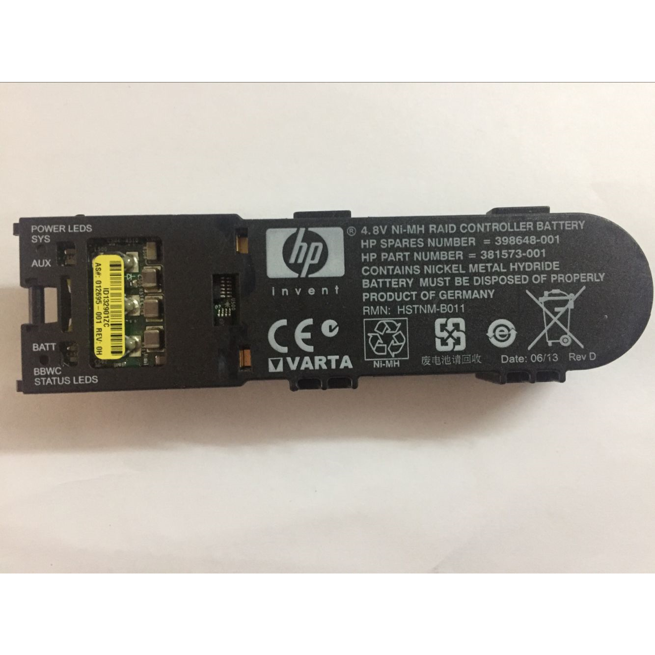 HP Battery 381573-001 398648-001 for Smart Array P400 P600 P800 2012 13 14 15 Bateria 4052777043359 - AloinfoUSA