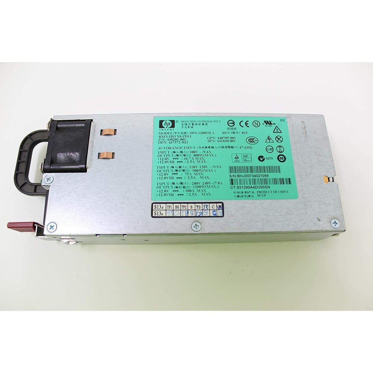 HP Proliant DL580 G5 438202-001 DPS-1200FB 1200W Power Supply - AloinfoUSA