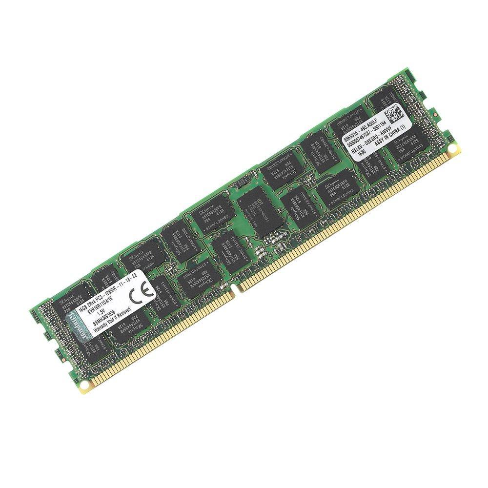 Kingston Technology ValueRAM 16 GB 1600MHz DDR3 (PC3-12800) ECC Reg CL11 DIMM DR x4 Server Memory KVR16R11D4/16 - AloinfoUSA