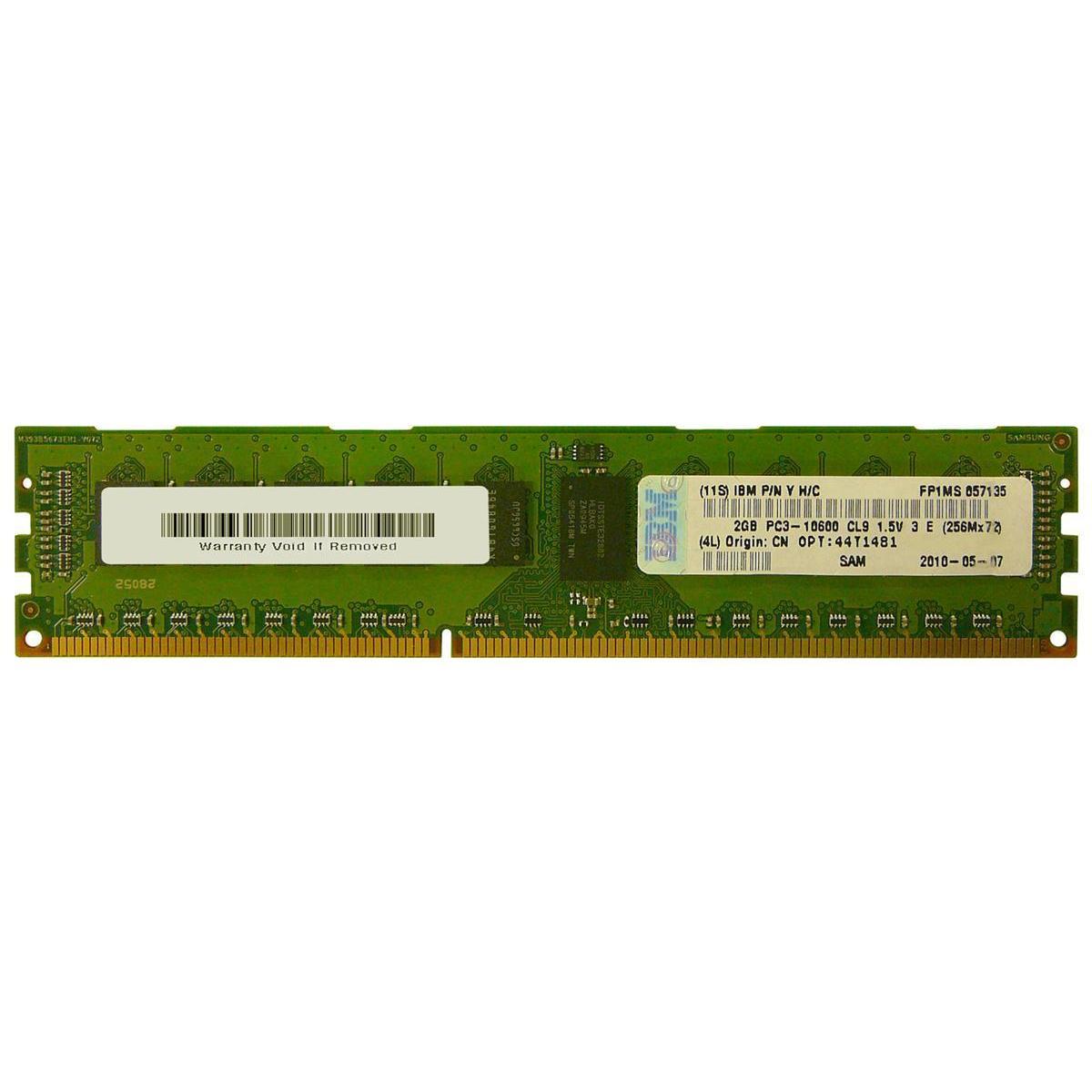 Memoria 2GB (2Rx8) DDR3 1333MHz 240-Pin ECC UDIMM PC3-10666 para IBM - AloinfoUSA