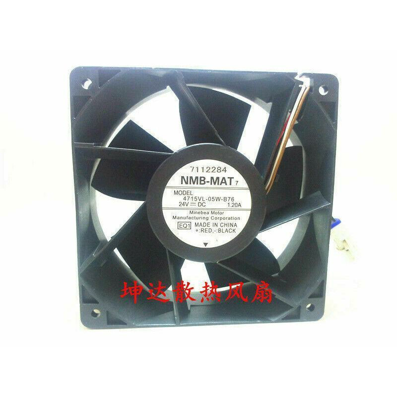NMB-MAT 4715VL-05W-B76 12038 24V 1.20A 12CM inverter cooling fan - AloinfoUSA