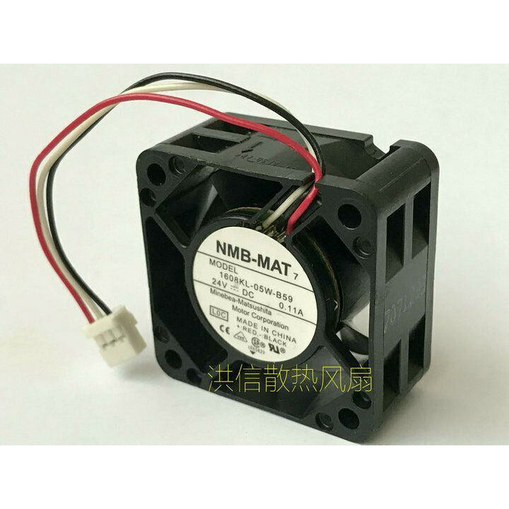 Original NMB Fan 1608KL-05W-B59 DC 24V 0.11A 3 Pin 4020 4CM Inverter fan - AloinfoUSA