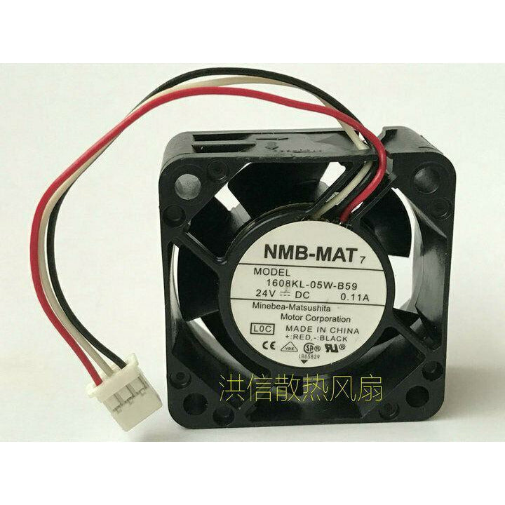 Original NMB Fan 1608KL-05W-B59 DC 24V 0.11A 3 Pin 4020 4CM Inverter fan - AloinfoUSA