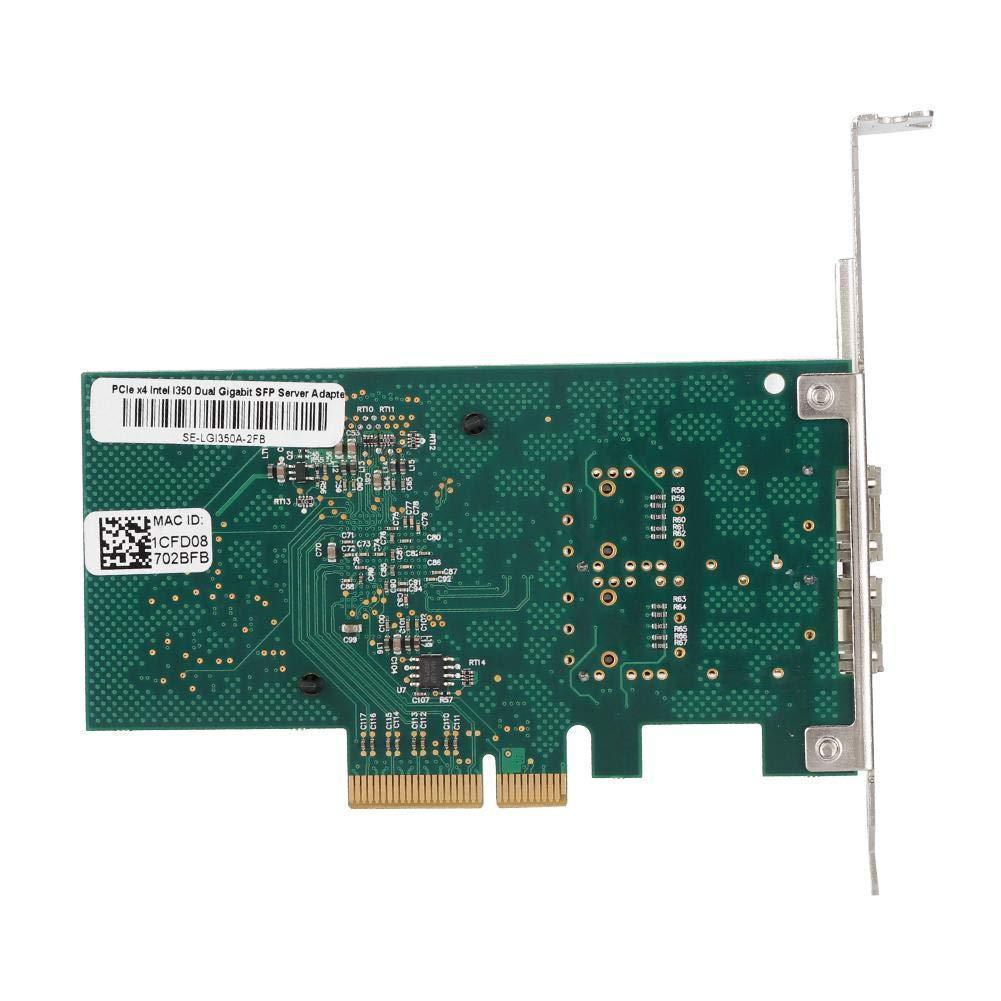 PCI-E Network Card for Intel 82576EB, 10/100/1000mbps Dual Port Fiber PCI Express Gigabit Network Card Adapter for Intel 82576EB-FoxTI