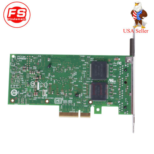 Network Card for I350-T4V2 PCI-E Four RJ45 Gigabit Ports Server Adapter NIC placa - MFerraz Tecnologia