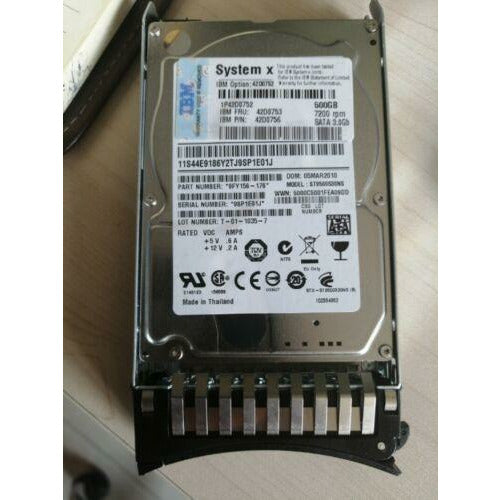 Disco 42D0756 42D0752 42D0753 IBM 500GB 7.2K 3G SFF 2.5'' SATA HDD HARD DRIVE - MFerraz Tecnologia