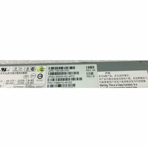 Fonte Juniper JPSU-650W-AC-AFO 650W AC Power Supply PSU QFX5100 EX4550 QFX3500 QFX3600 - MFerraz Tecnologia