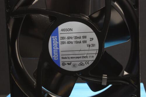 EBMPAPST 4650 N Axial Fan AC 230V 18W 120mA 120*120*38mm Cooling Fan SKU 218039 - aloinfousa.com
