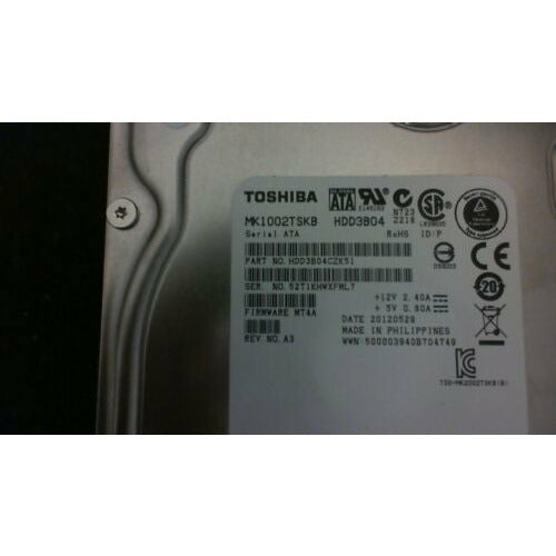 Toshiba MK1002TSKB Enterprise 1TB 3.5" SATA 7200RPM Hard Drive disco - MFerraz Tecnologia