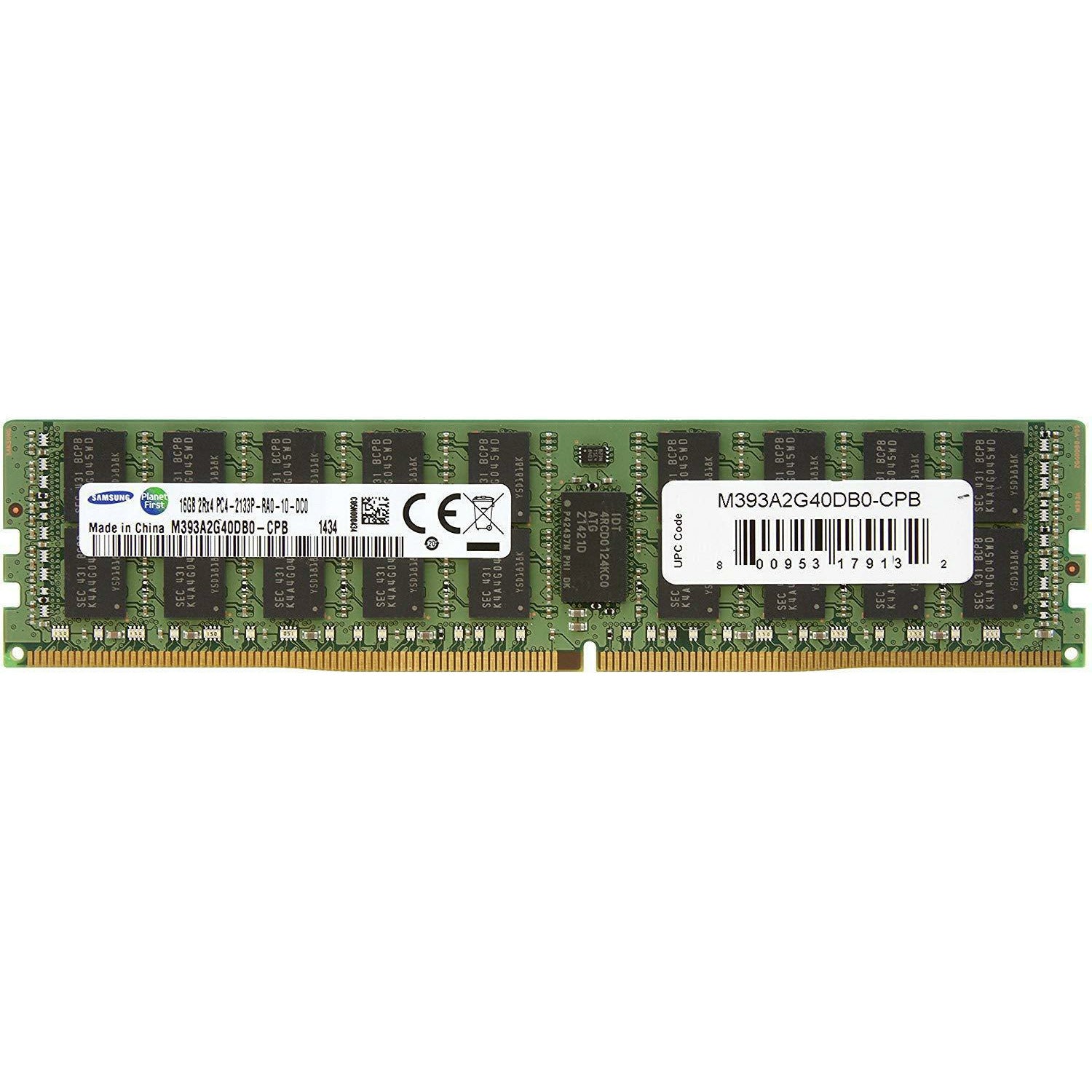 Samsung DDR4 2133MHzCL15 16GB RegECC 2Rx4 (PC4 2133) Internal Memory M393A2G40DB0-CPB - AloinfoUSA