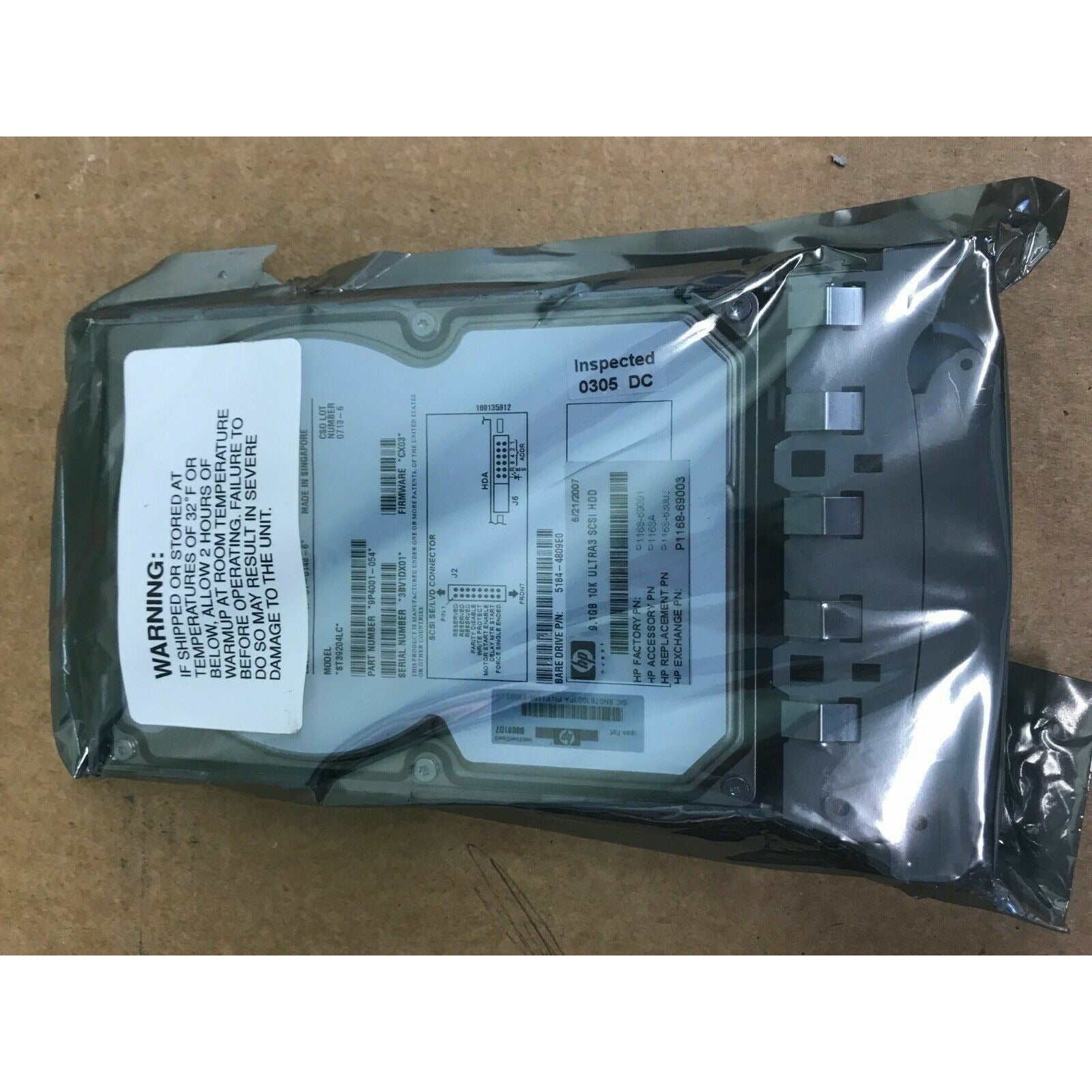 Seagate Cheetah ST39204LC 9.1GB 80 Pin SCSI HDD, HP 1168-69001 - AloinfoUSA