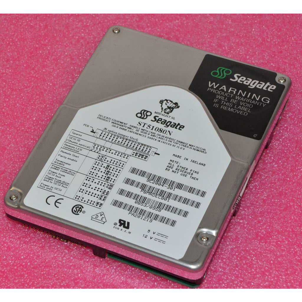 Seagate Medalist SL 1GB 1.08GB SCSI-2 HDD 50-pin ST51080N Hard Drive 7426900441492 - AloinfoUSA