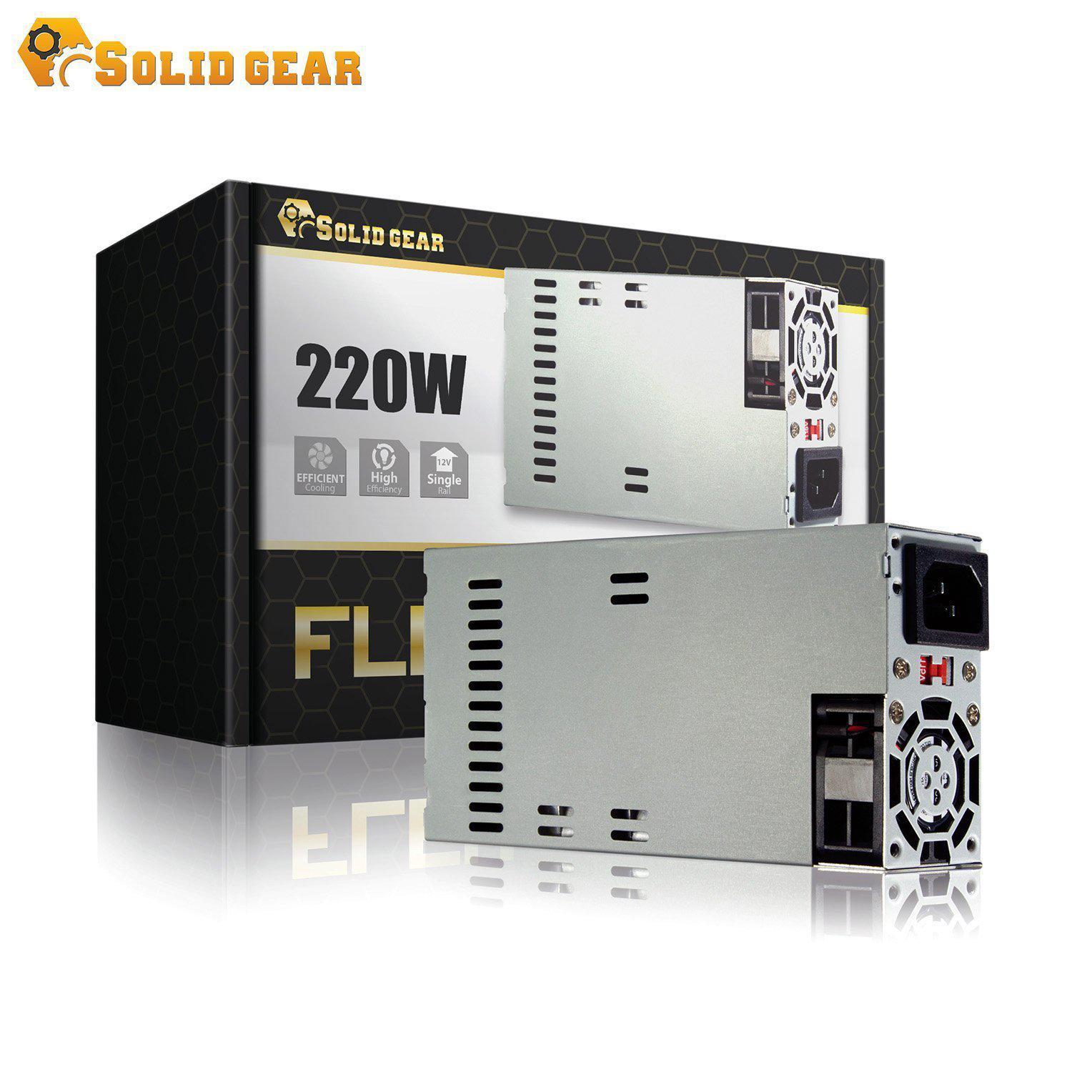 Solid Gear SDGR-FLEX220 220W Mini-ITX / FLEX ATX Power Supply - AloinfoUSA