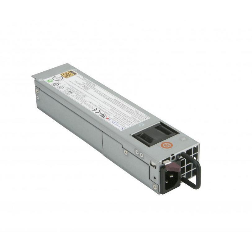 Supermicro PWS-406P-1R 1U 400W Redundant Short Depth Fonte Power supply - AloinfoUSA