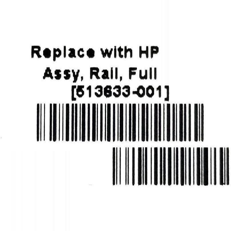 Rieles DL180SE G6 Left & Right 1U 2U Rail Kit 513642-005 513642-006 513633-001 -002 - AloinfoUSA