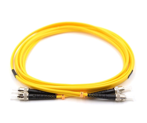 ST UPC to ST UPC Duplex OS2 Single Mode 2.0mm Fiber Optic Patch Cable
